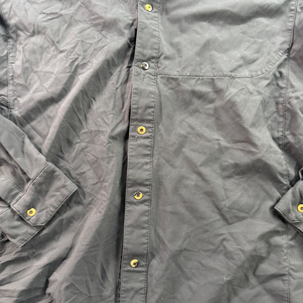 Arc'teryx Skyline LS Shirt Mens Medium Black Snap Front Technical Hiking Travel - Picture 6 of 9